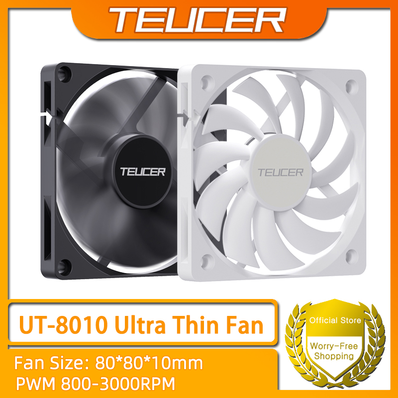 Esports Gaming Fan - TEUCER UT-8010 Ultracienki wentylator obudowy 80x10mm