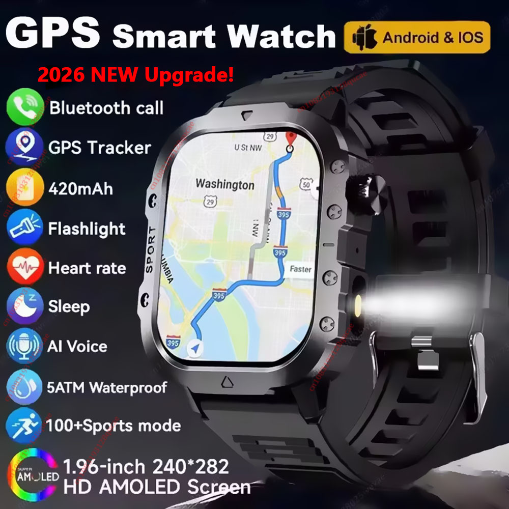 Phase Esports & Gaming Festival - Nowy Smartwatch 2026 Męski Damski Wojskowy