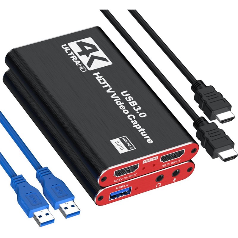 Capture Card 4K Hdmi - AT82-Game Karta przechwytywania wideo 4K USB