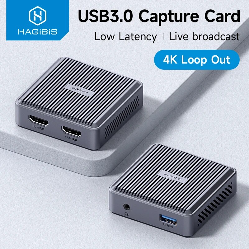 Capture Card 4K Hdmi - Hagibis 4K HDMI-karta przechwytująca wideo Loop
