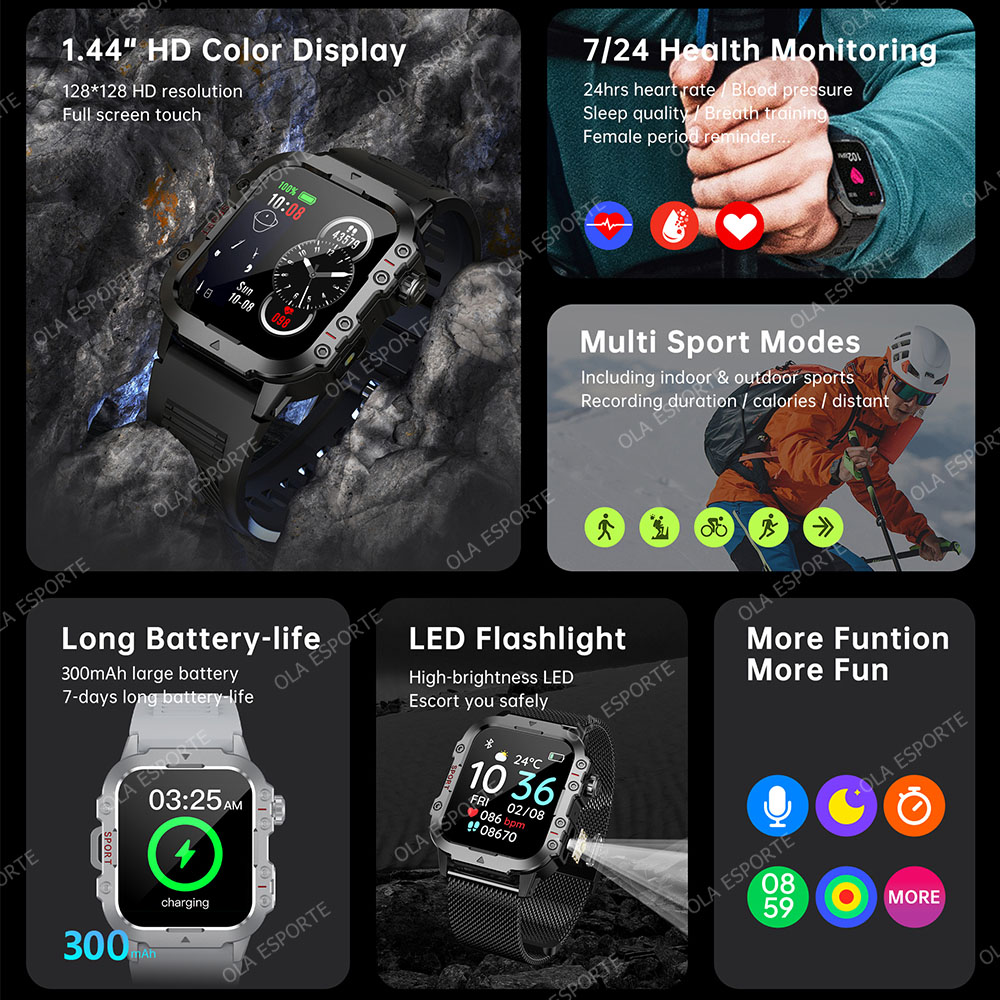Nowości Męski Smartwatch 1.44' – Phase Esports & Gaming Festival recenzja i cena