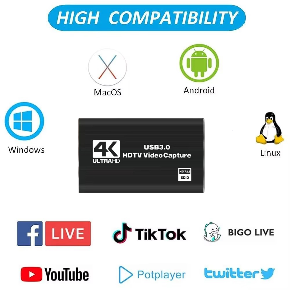 Karta przechwytywania wideo Ro – Capture Card 4K Hdmi recenzja i cena