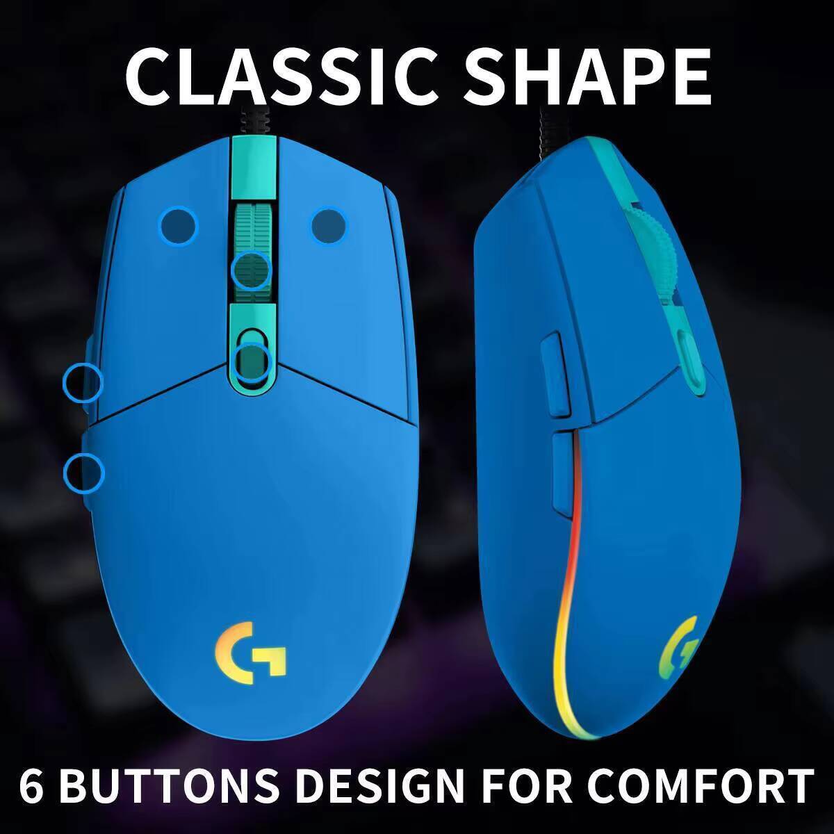 Logitech G203 – przewodowa mys – Logitech Mouse G203 recenzja i cena