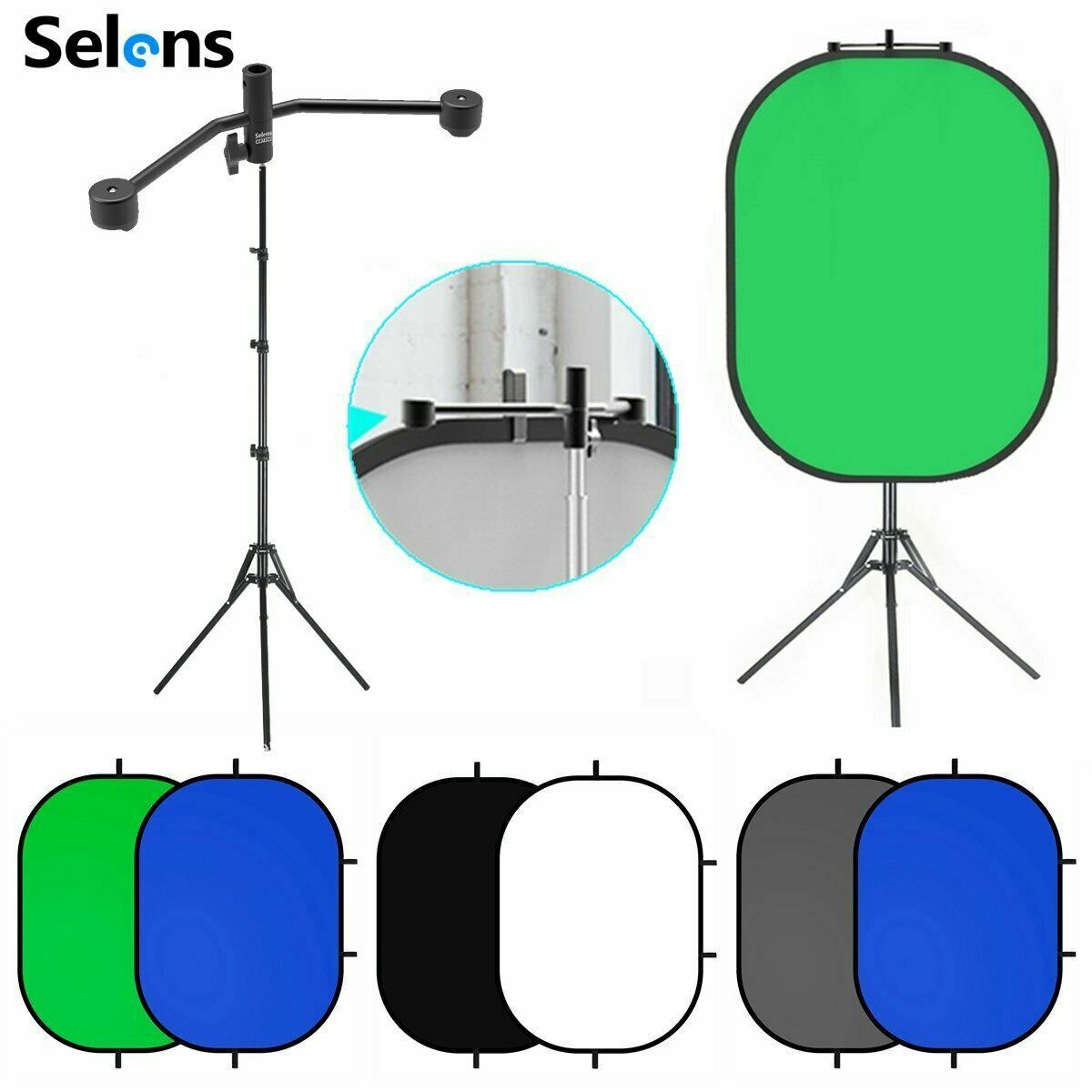 Selens Reflector Clip Photogra – Green Screen Collapsible recenzja i cena